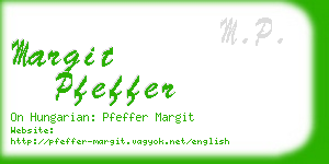 margit pfeffer business card